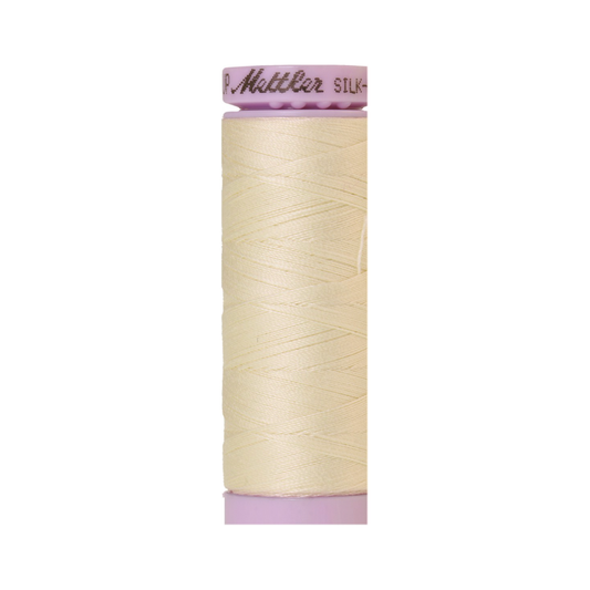 Mettler Silk-Finish 50wt Solid Cotton Thread 164yd/150M Antique White 3612