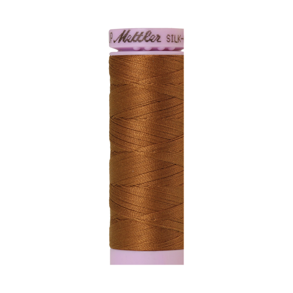 Mettler Silk-Finish 50wt Solid Cotton Thread 164yd/150M Light Cocoa 0900