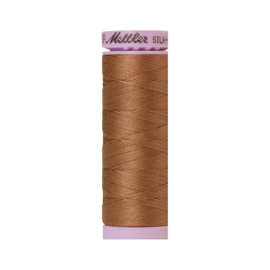 Mettler Silk-Finish 50wt Solid Cotton Thread 164yd/150M Walnut 0280
