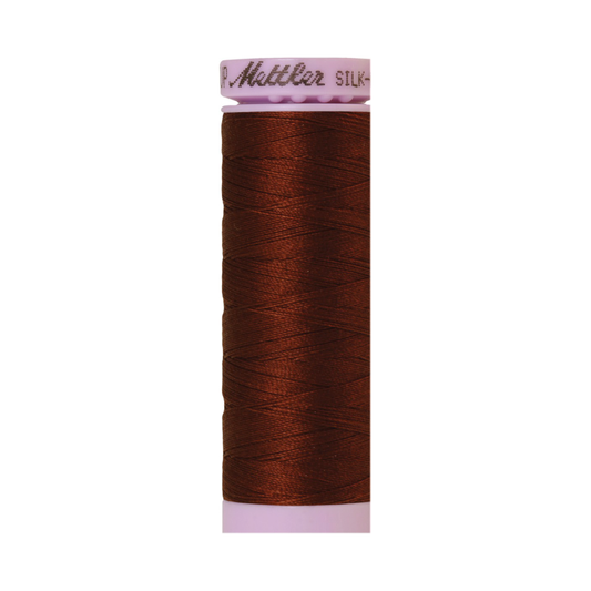 Mettler Silk-Finish 50wt Solid Cotton Thread 164yd/150M Friar Brown 0173