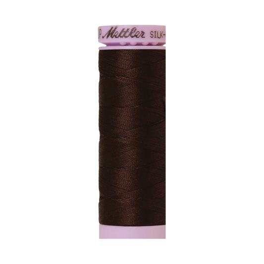 Mettler Silk-Finish 50wt Solid Cotton Thread 164yd/150M Black Peppercorn 1382