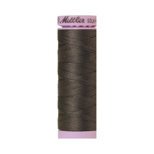 Mettler Silk-Finish 50wt Solid Cotton Thread 164yd/150M Dark Charcoal 0416