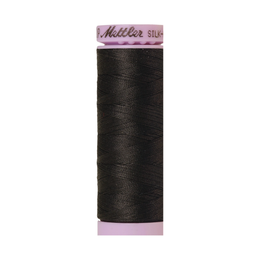 Mettler Silk-Finish 50wt Solid Cotton Thread 164yd/150M Charcoal 1282