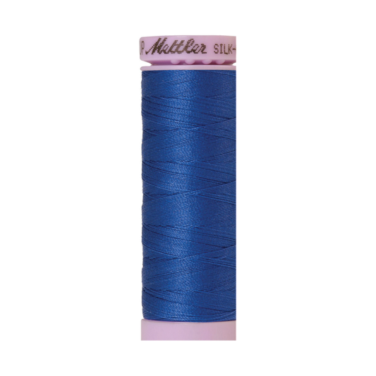 Mettler Silk-Finish 50wt Solid Cotton Thread 164yd/150M Cobalt Blue 0815