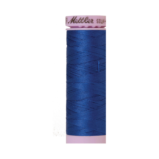 Mettler Silk-Finish 50wt Solid Cotton Thread 164yd/150M Royal Blue 1303