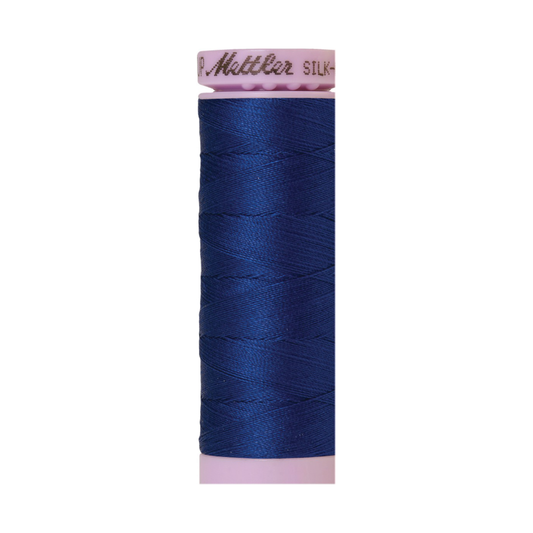 Mettler Silk-Finish 50wt Solid Cotton Thread 164yd/150M Imperial Blue 1304