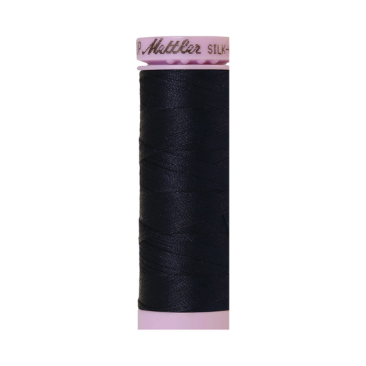 Mettler Silk-Finish 50wt Solid Cotton Thread 164yd/150M Dark Blue 0827