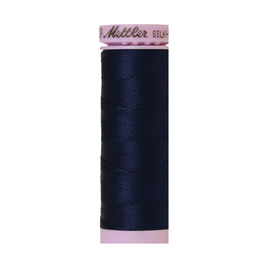 Mettler Silk-Finish 50wt Solid Cotton Thread 164yd/150M Navy 0825