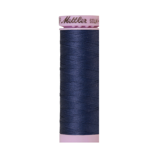 Mettler Silk-Finish 50wt Solid Cotton Thread 164yd/150M True Navy 1365