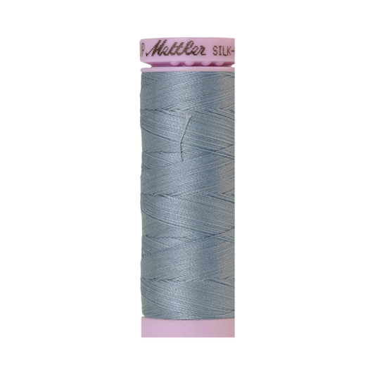 Mettler Silk-Finish 50wt Solid Cotton Thread 164yd/150M Blue Speedwell 1342