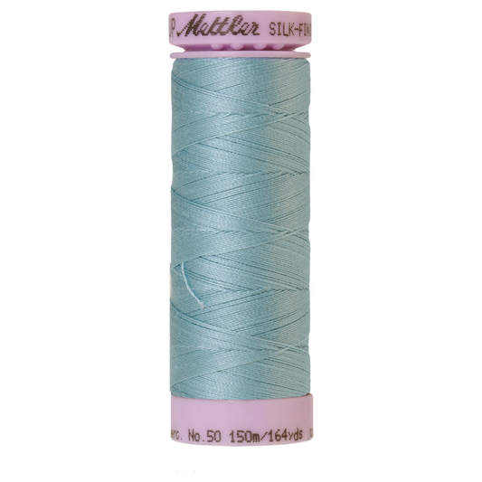 Mettler Silk-Finish 50wt Solid Cotton Thread 164yd/150M Rough Sea 0020