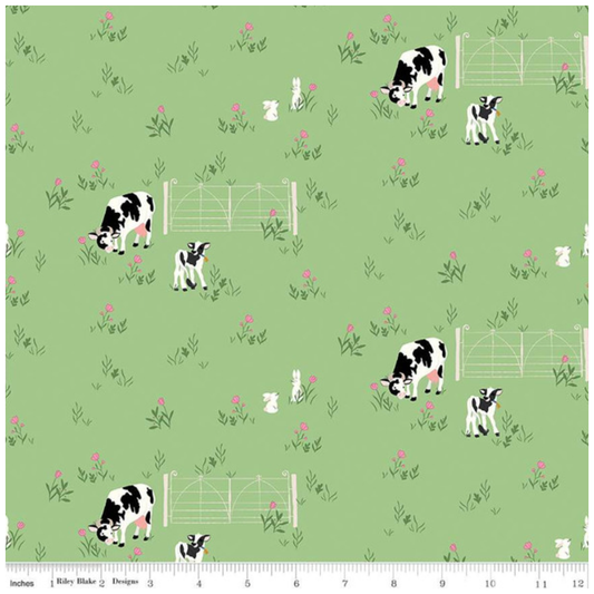 Tulip Cottage ~ Cows and Bunnies C14262 Grass