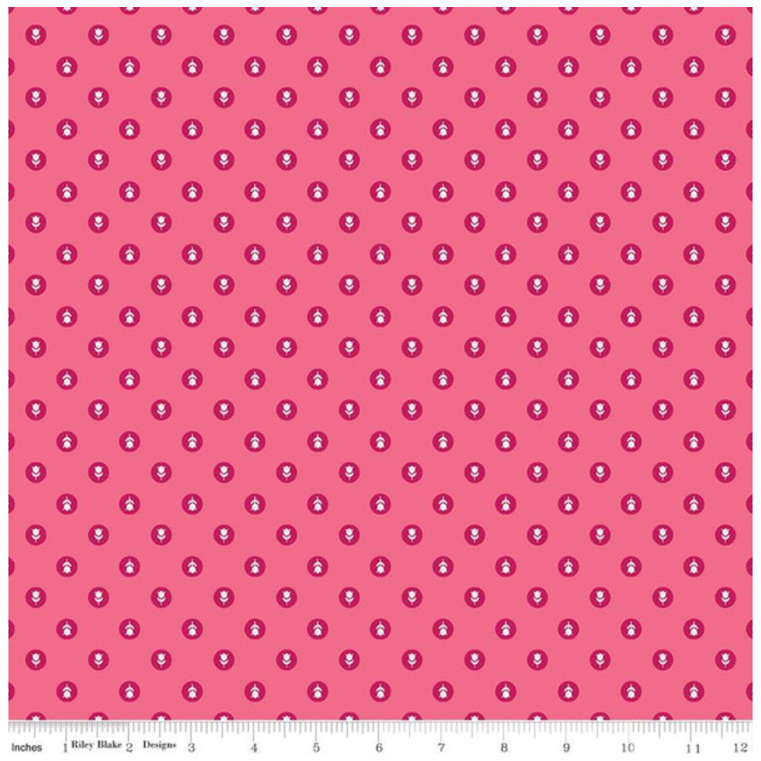 Tulip Cottage ~ Flower Dots C14264 Hot Pink