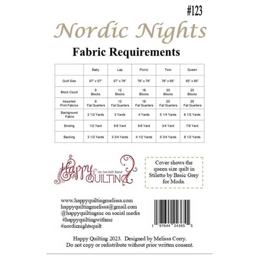 Happy Quilting ~ Nordic Nights ~ HQ 123