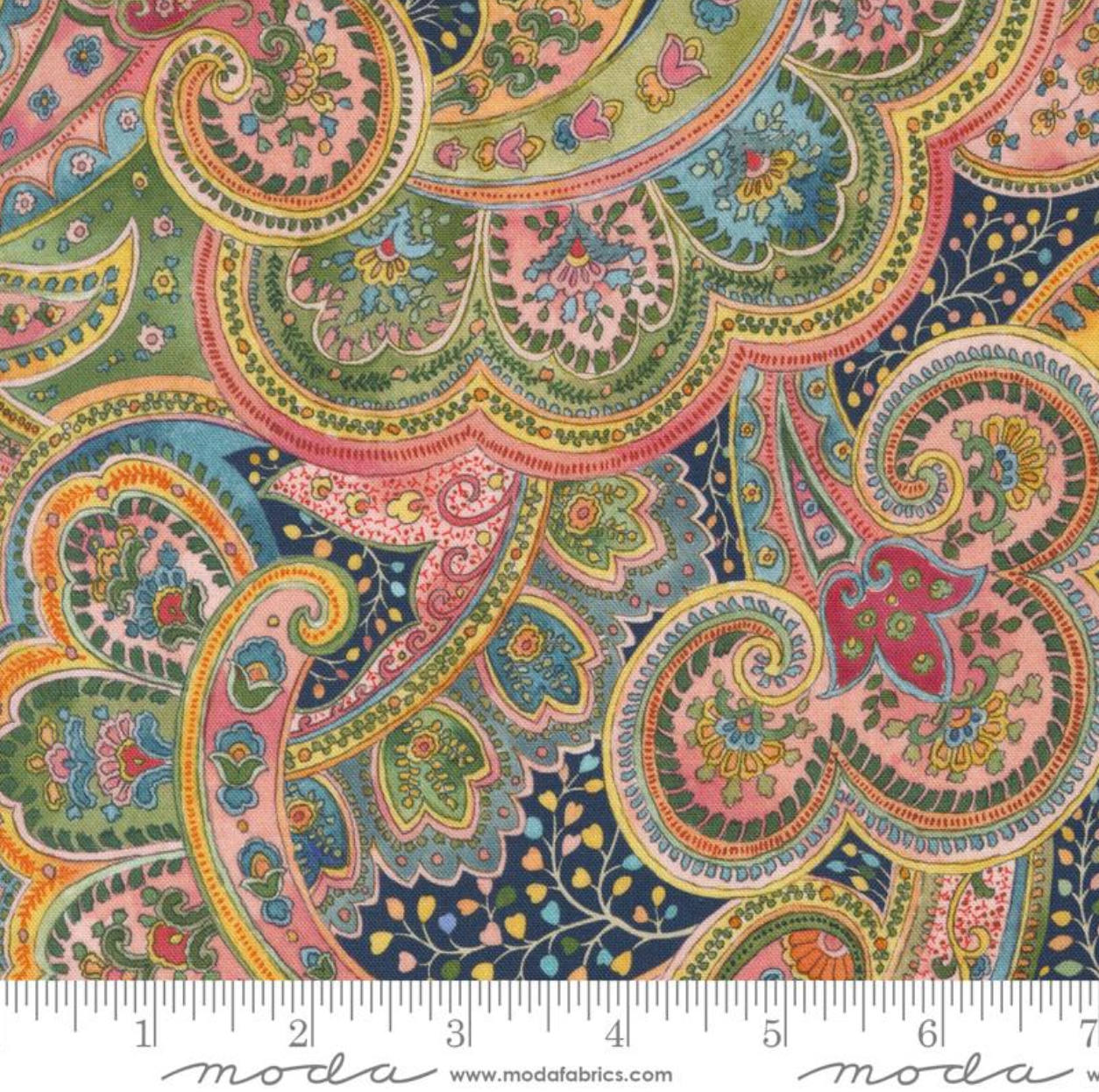 Chelsea Garden ~ Posh Paisley ~ 33741 12 Navy Multi