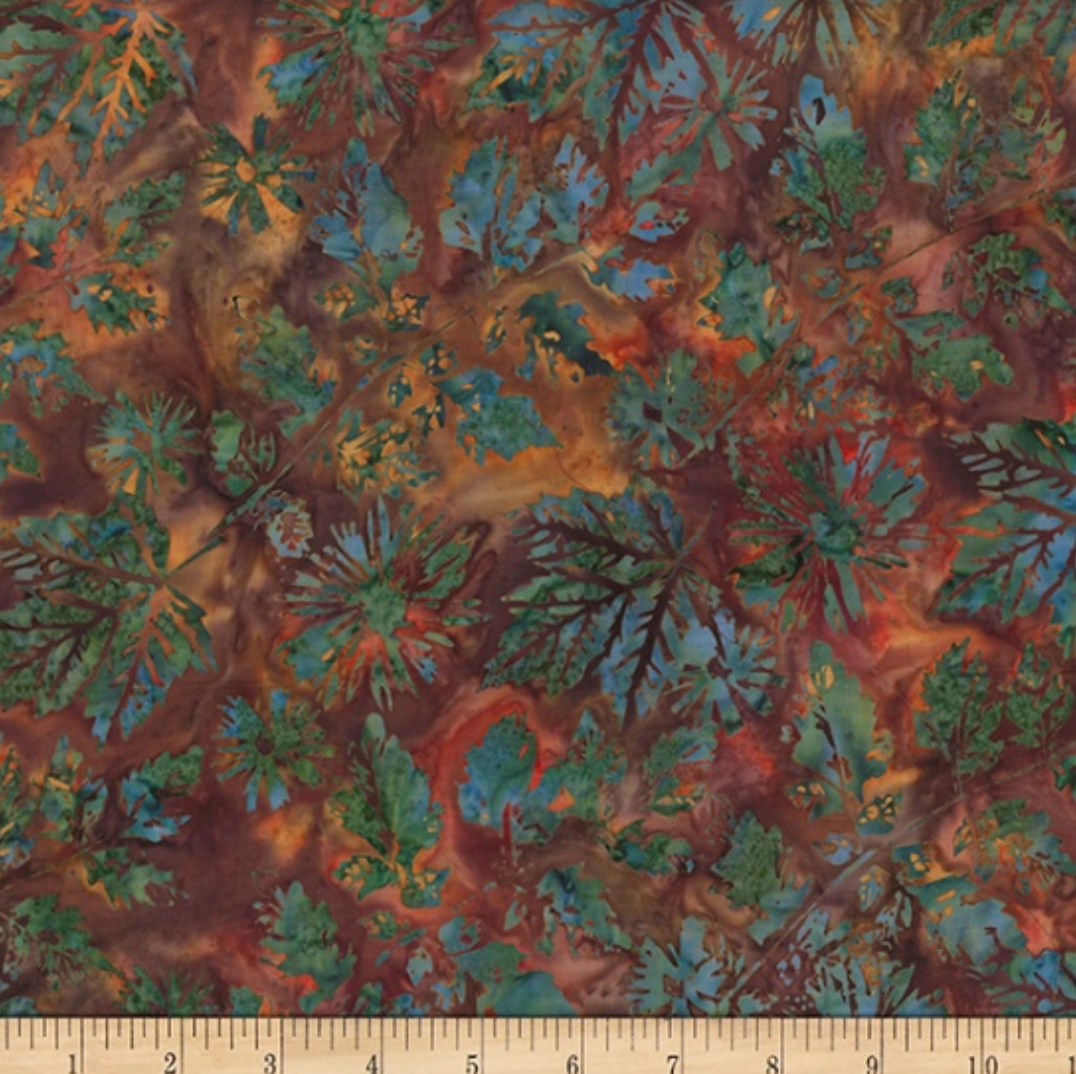 Bali Batik ~ Veined Leaves ~ V2547 116 Harvest