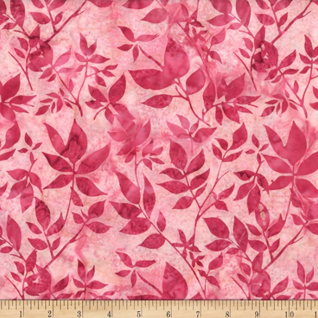 Bali Batik ~ Distressed Leaves ~ V2550 218 Camellia