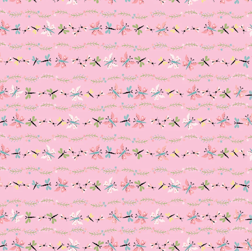 Finding Wonder ~ Bugs & Butterflies Pink ~ FW24208