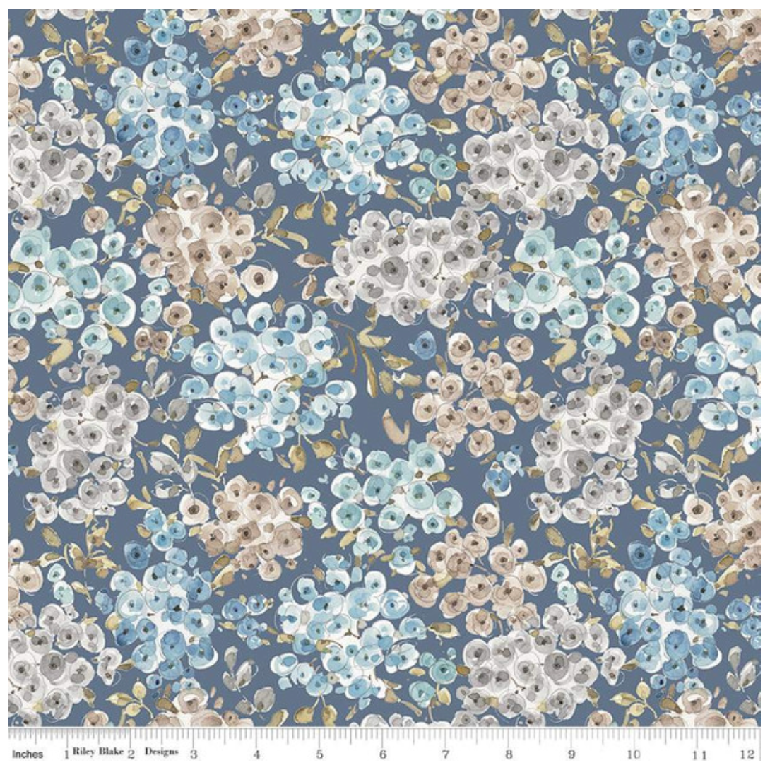 Blue Escape Coastal ~ Floral ~ C14512 Colonial