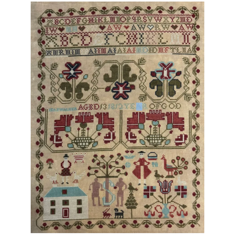 Needlemade Designs | Jean Walker 1812 Reproduction Sampler