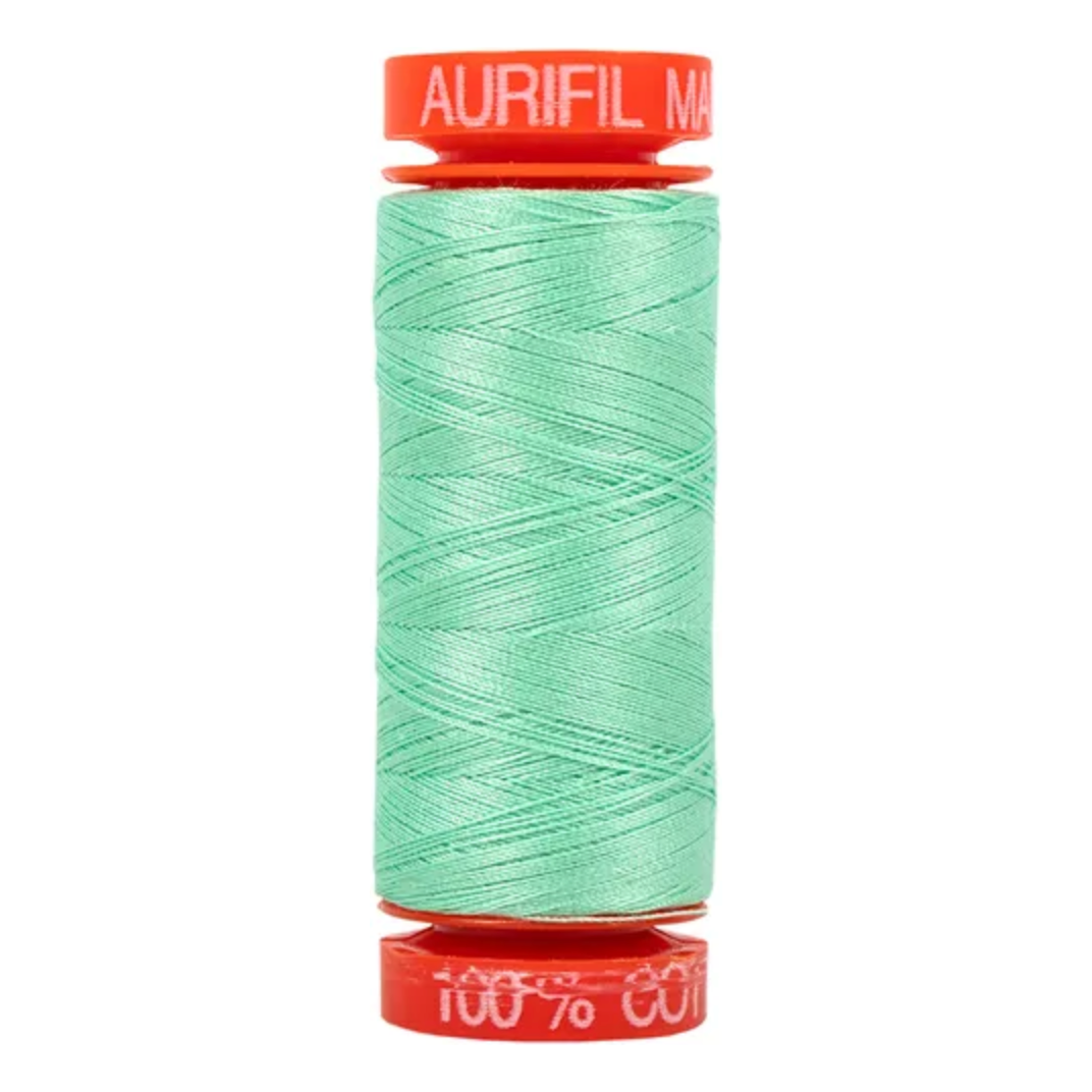 Aurifil ~ Mako Cotton Embroidery/Sewing Thread 50wt 220yds Medium Mint ~ 2835