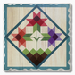 Barn Quilt Absorbent Stone Coaster | Tulip Trio