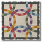 Barn Quilt Absorbent Stone Coaster | Double Wedding Ring