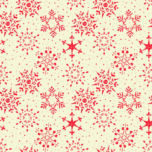 Sandy Gervais ~ Adel in Winter Snowflakes Cream ~ C12267