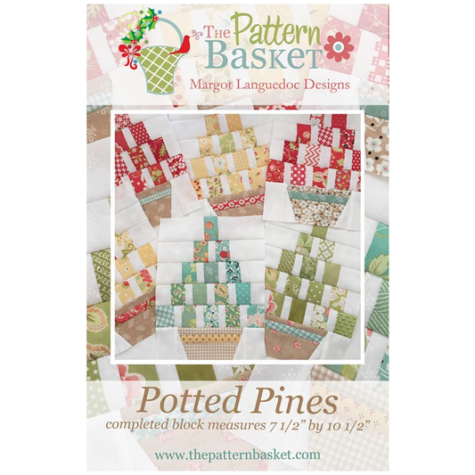 The Pattern Basket ~ Potted Pines Quilt Block Pattern