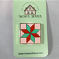 Star Quilt Block Enamel Needle Minder