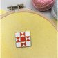 Ribbon Star Quilt Enamel Needle Minder