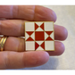 Ribbon Star Quilt Enamel Needle Minder