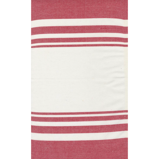 60" Panache Toweling ~ White Red 993 26