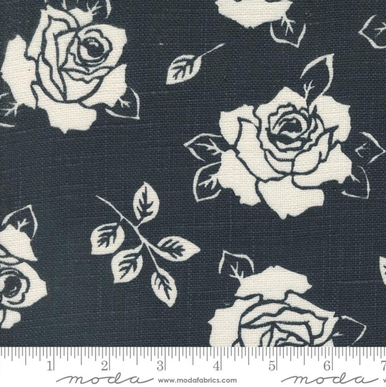 Panache ~ Slub Roses ~ Black 12219 13