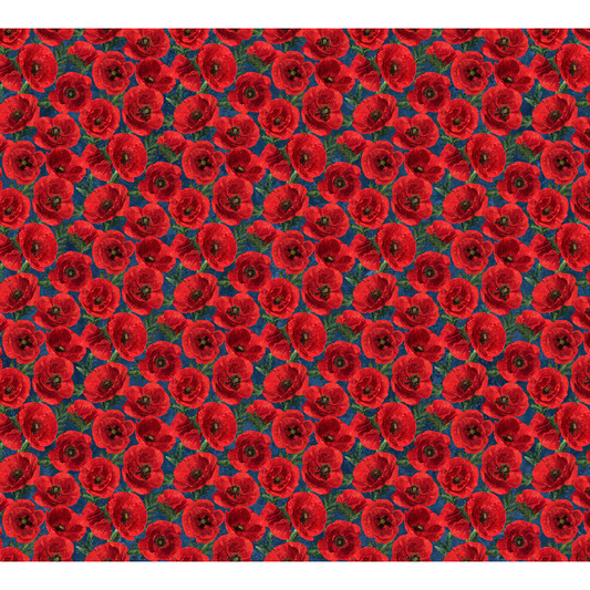 Stars and Stripes 12 ~ Poppies ~ 27012 49 Navy Multi