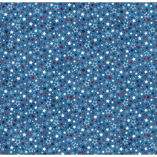 Stars and Stripes 12 ~ Multi Stars ~ 27015 44 Blue Multi
