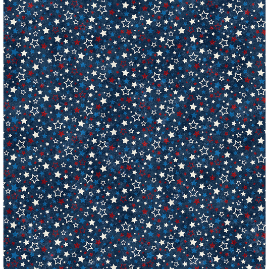 Stars and Stripes 12 ~ Multi Stars ~ 27015 49 Navy Multi