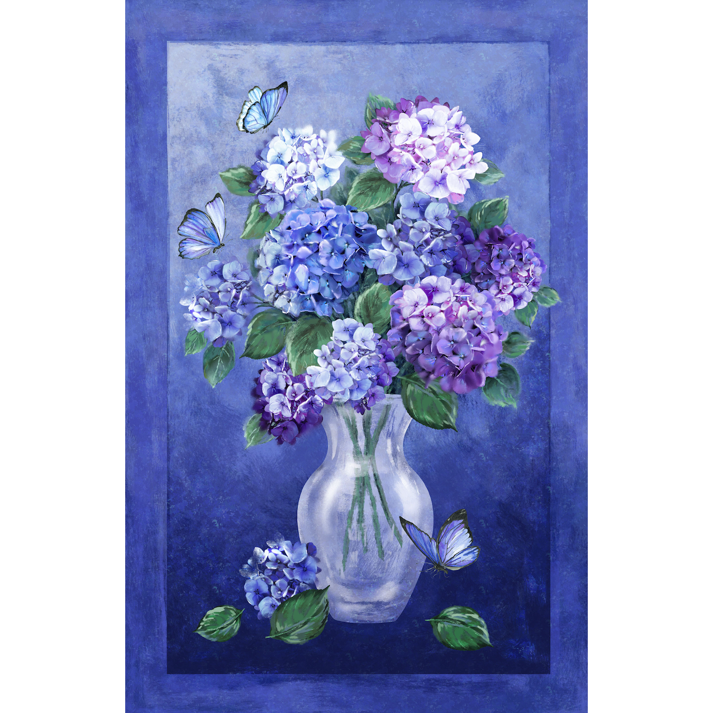 Rhapsody in Blue ~ Panel ~ DP27067 44 Blue Multi