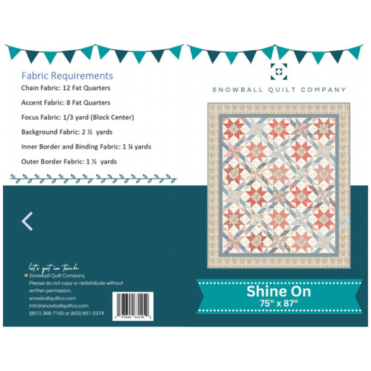 Snowball Quilt Company | Shine On Quilt Pattern
