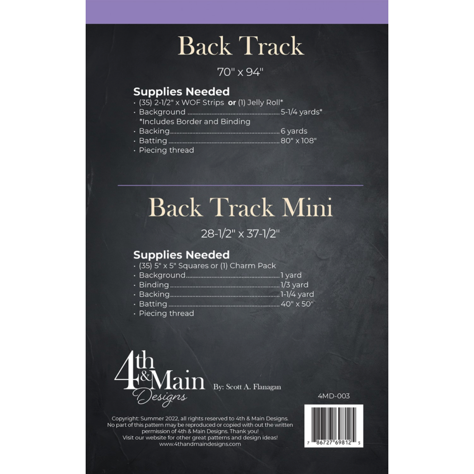 4th & Main Designs | Back Track