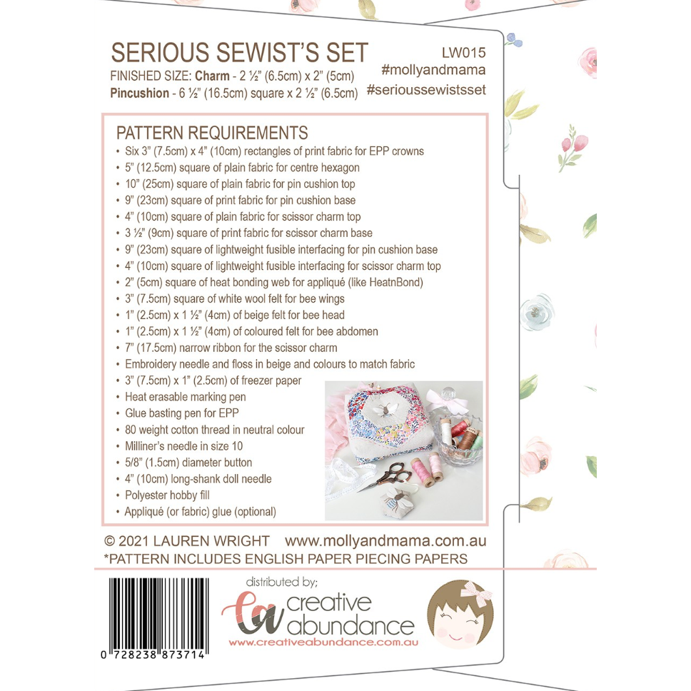 Molly & Mama | Serious Sewists Set - Includes EPP Papers