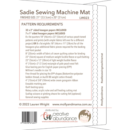 Molly & Mama | Sadie Sewing Machine Mat