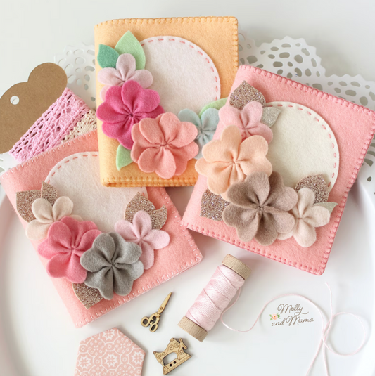 Molly & Mama | Felt Flower Needle Book