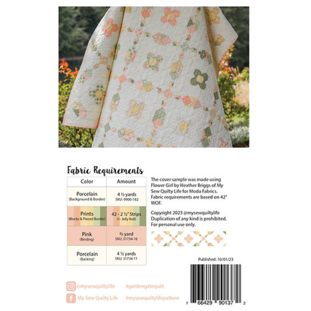 My Sew Quilty Life ~ Garden Gate ~ MSQL 145