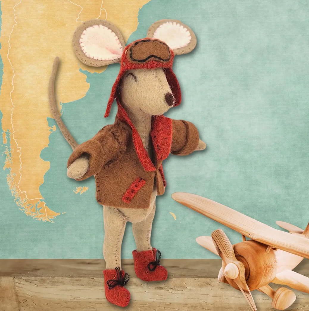 Corrine Lapierre | Little Mouse the Aviator  Felt Craft Kit