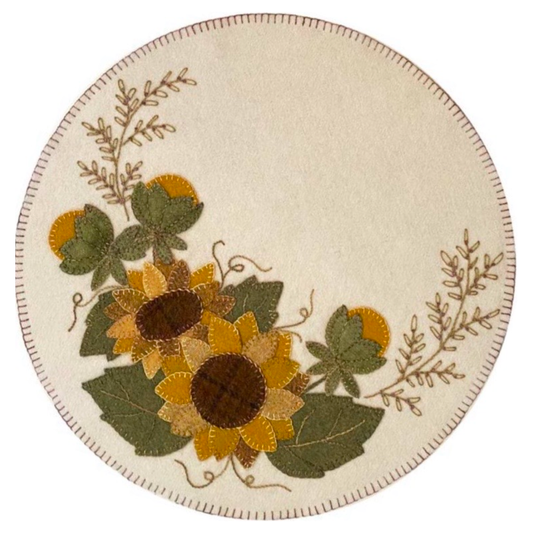 Karen Yaffe ~ Caitlyn's Sunshine Wool Applique Pattern or Kit