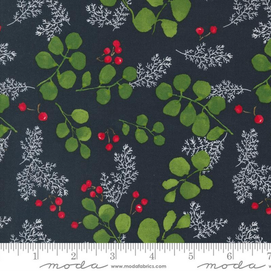 Winterly ~ Greenery and Berries ~ 48764 19 Soft Black