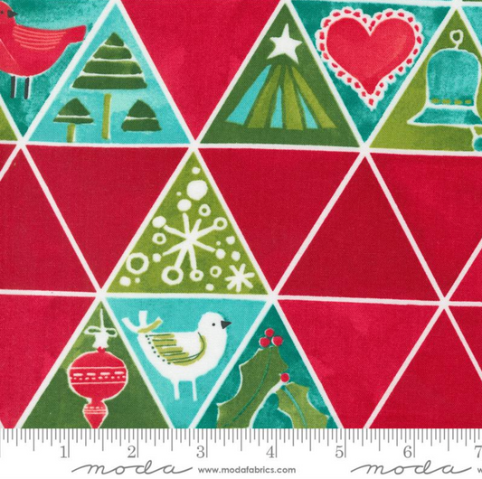 Winterly ~ Christmas Tree Mosaic ~ 48765 15 Crimson