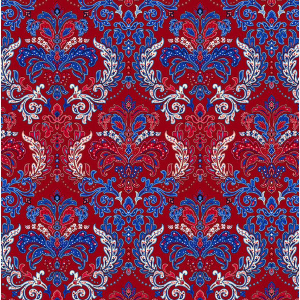 Liberty Hill ~ Damask ~ 3187-88 Red