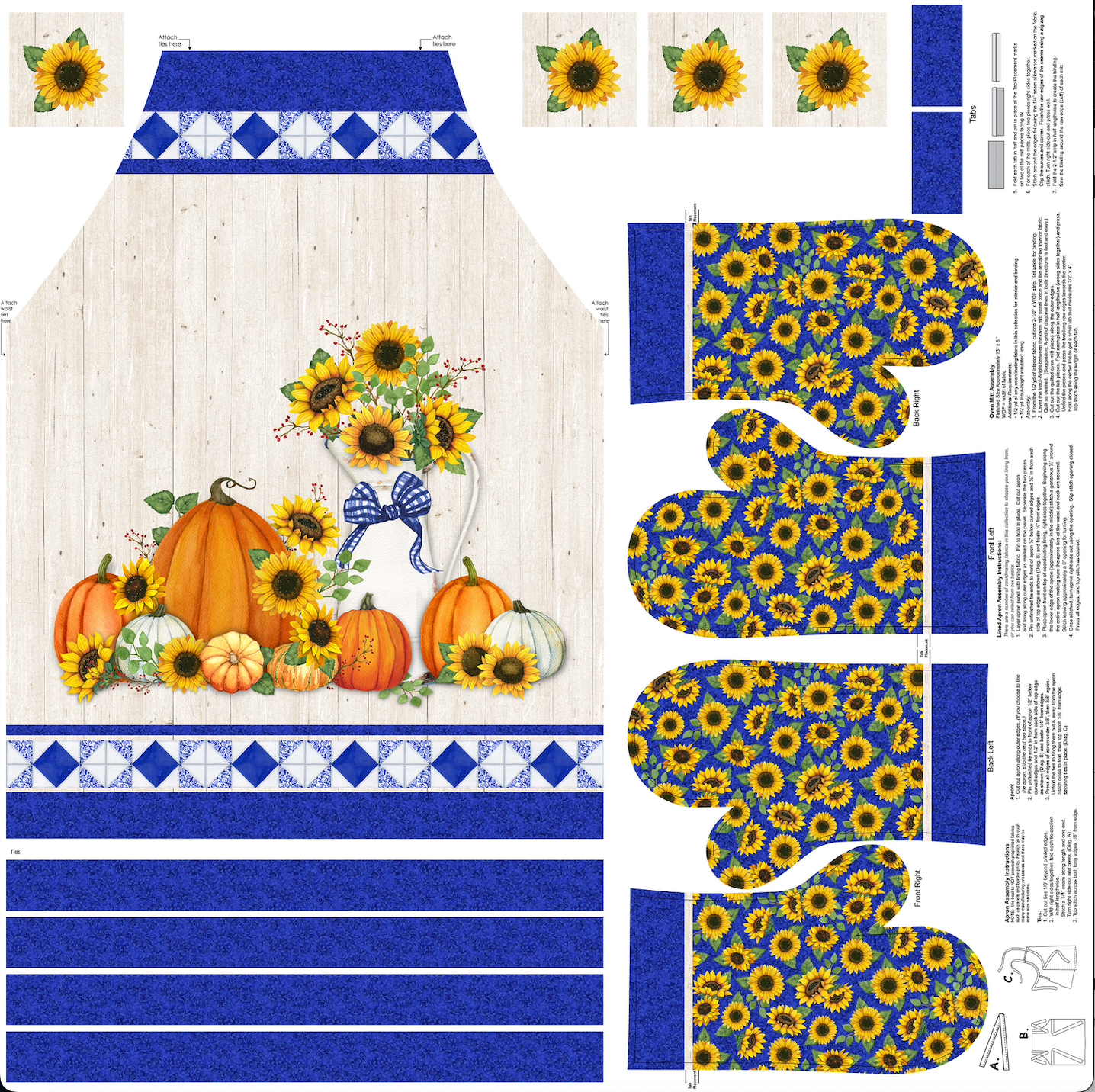 Autumn Gathering ~ Apron Panel ~ DP26936-11